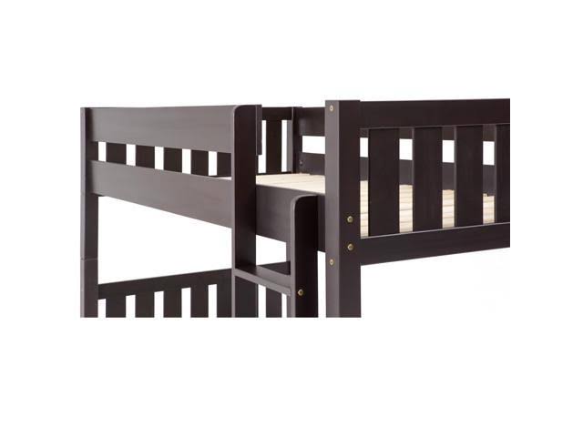 Solid Wood Cottage Slat Bunk Bed - Espresso