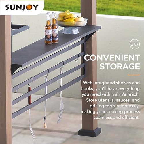 Sunjoy Wooden Grill Gazebo