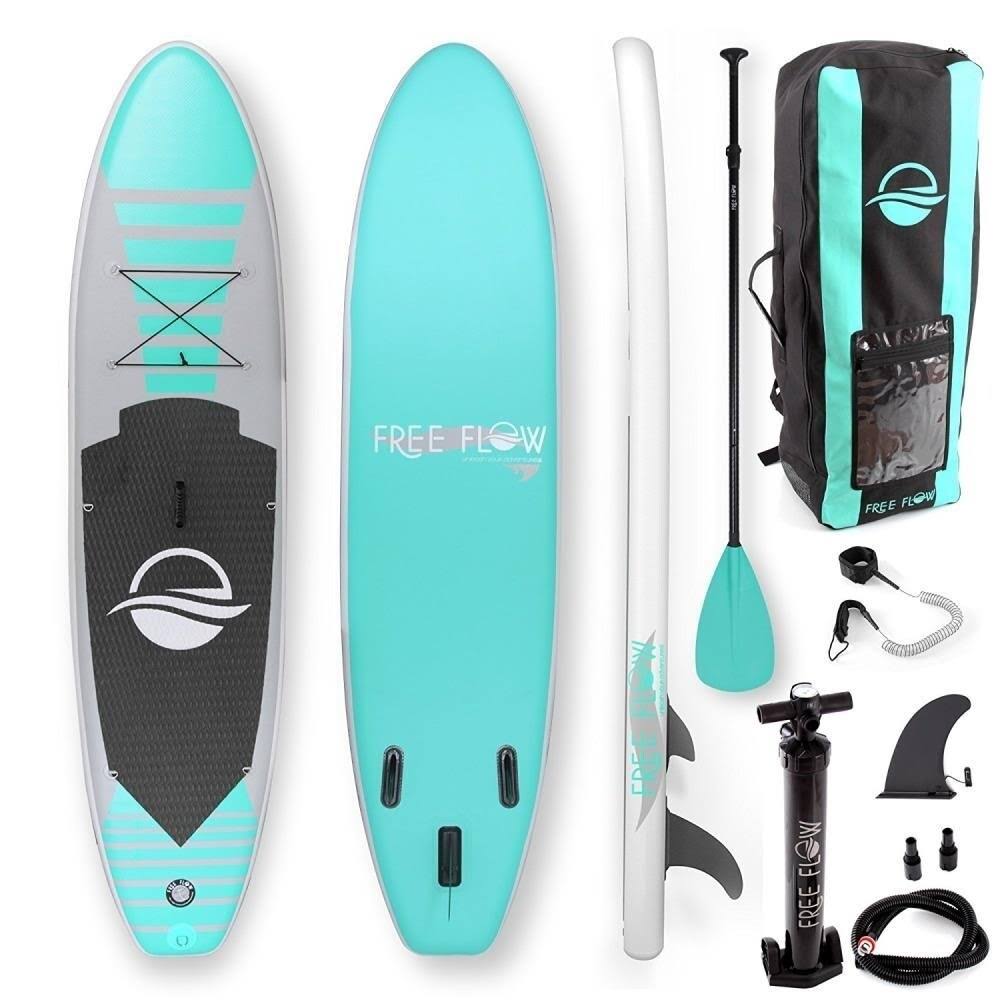 Serenelife Free Flow Inflatable Sup Stand Up Water Paddle-Board