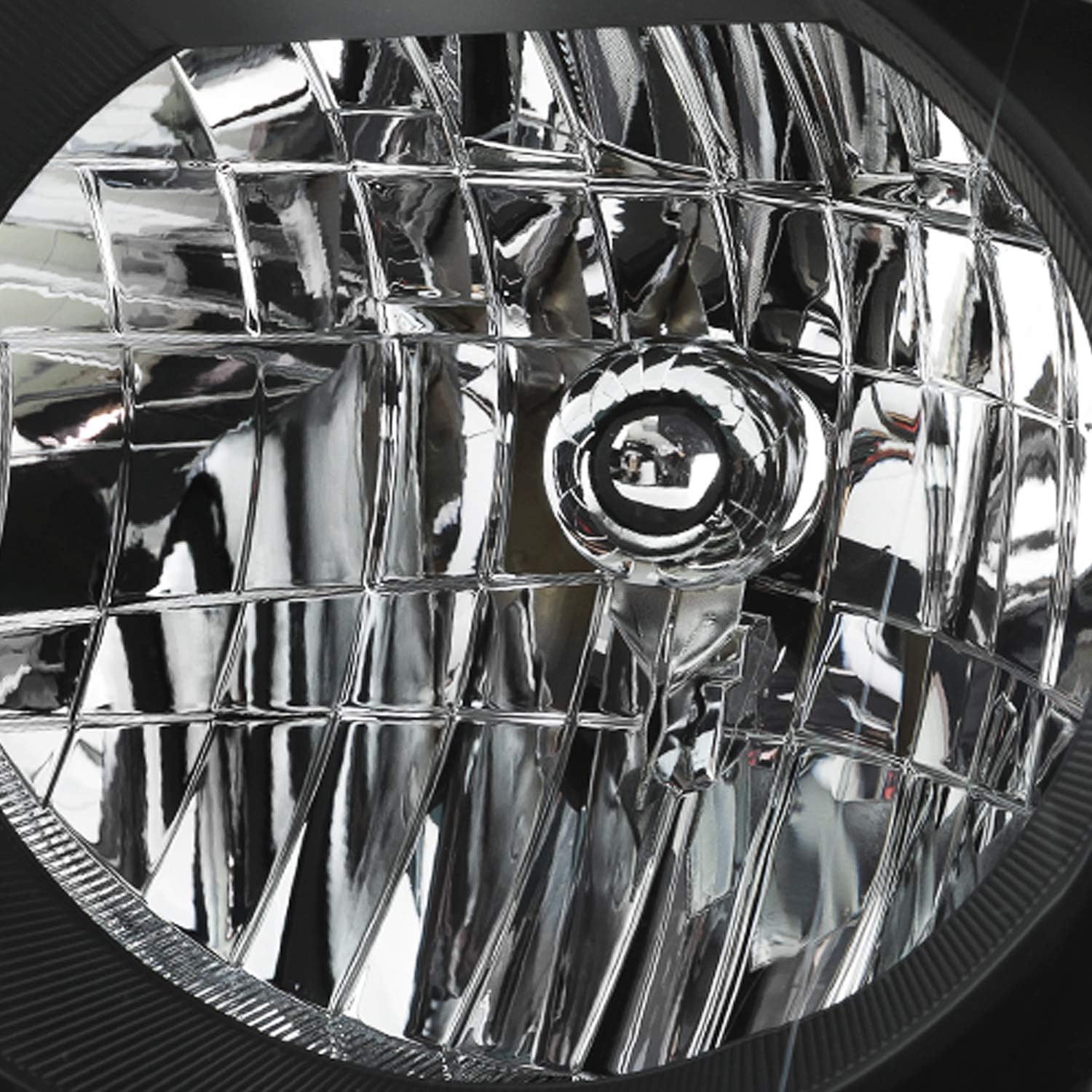 AKKON - Fits 2012 2013 2014 2015 Honda Pilot [Halogen Type] Black Headlights Pair Driver Left+Passenger Right Replacement