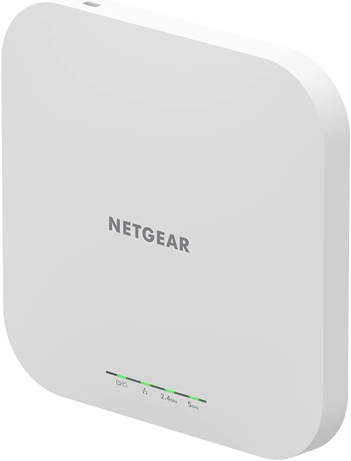 NETGEAR Wireless Access Point (WAX610) - WiFi 6 Dual-Band AX1800 Speed | Up to 200 Client Devices | 1 x 2.5G Ethernet LAN Port | 802.11ax | Insight Remote Management | PoE+ or Optional Power Adapter