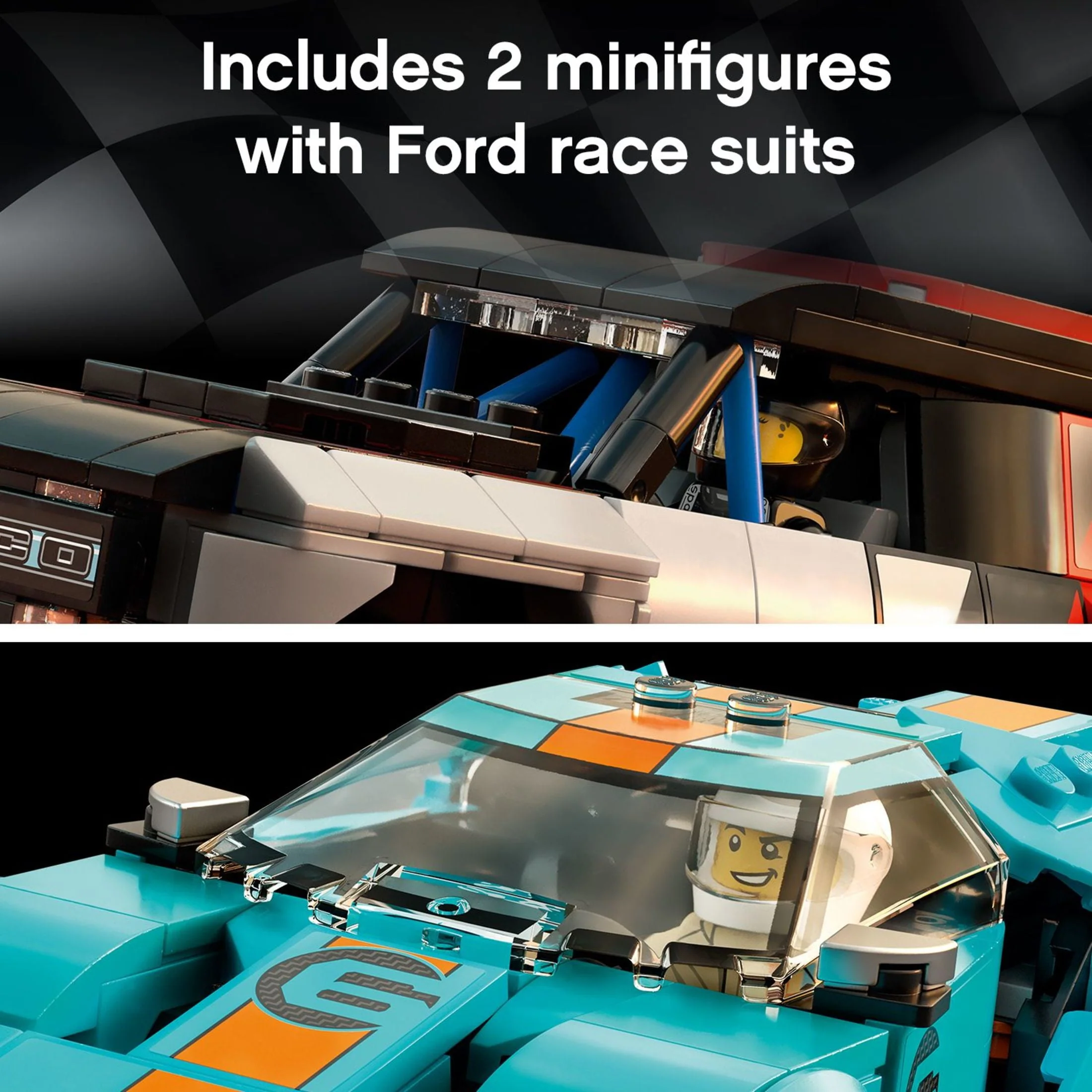 LEGO Speed Champions Ford GT Heritage Edition and Bronco R 76905 Building Toy (660 Pieces)