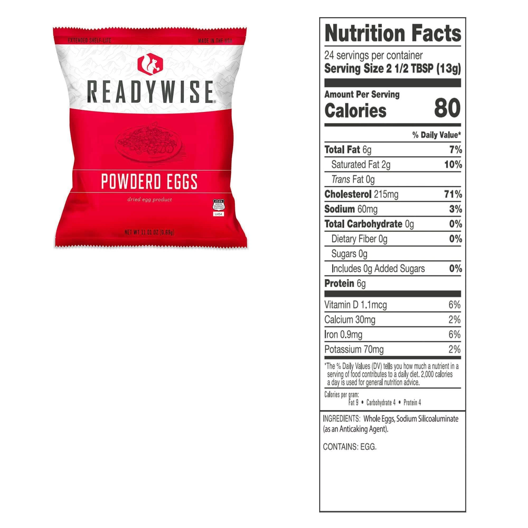 Wise Company Powdered Eggs Bucket 144 Servings