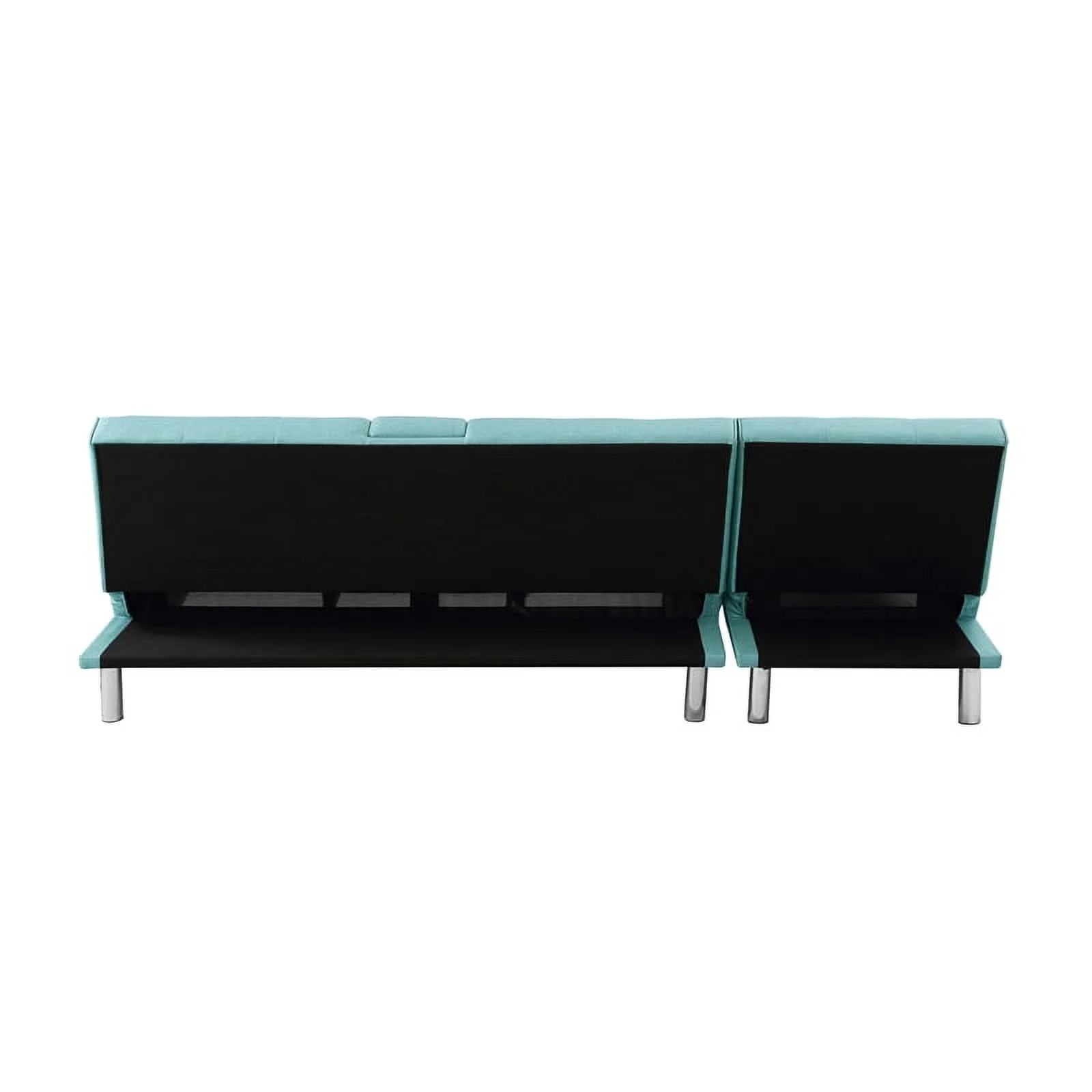 Serta Michigan Convertible Sofa in Sky Blue Fabric Upholstery