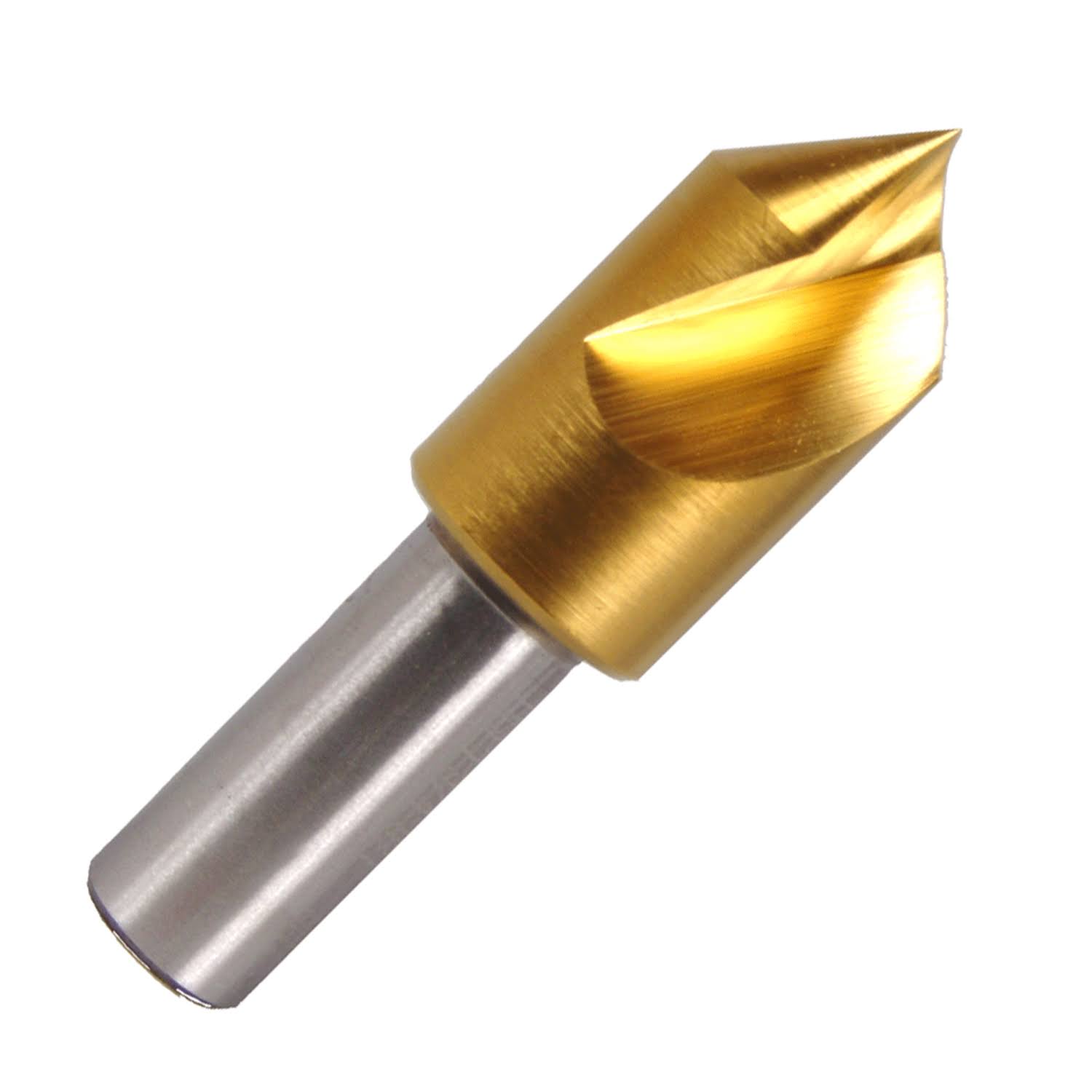 Melin Tool Co. 1-1/2x22 Diameter x 90° Single End 1 Flute Tin Coated M42 Cobalt Countersink