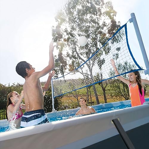 Intex 18' x 9' x 52" Ultra XTR Rectangular Frame Swimming Pool Set with Pump - Above Ground Backyard Large Rectangle Pool with 45-Inch Deep Water