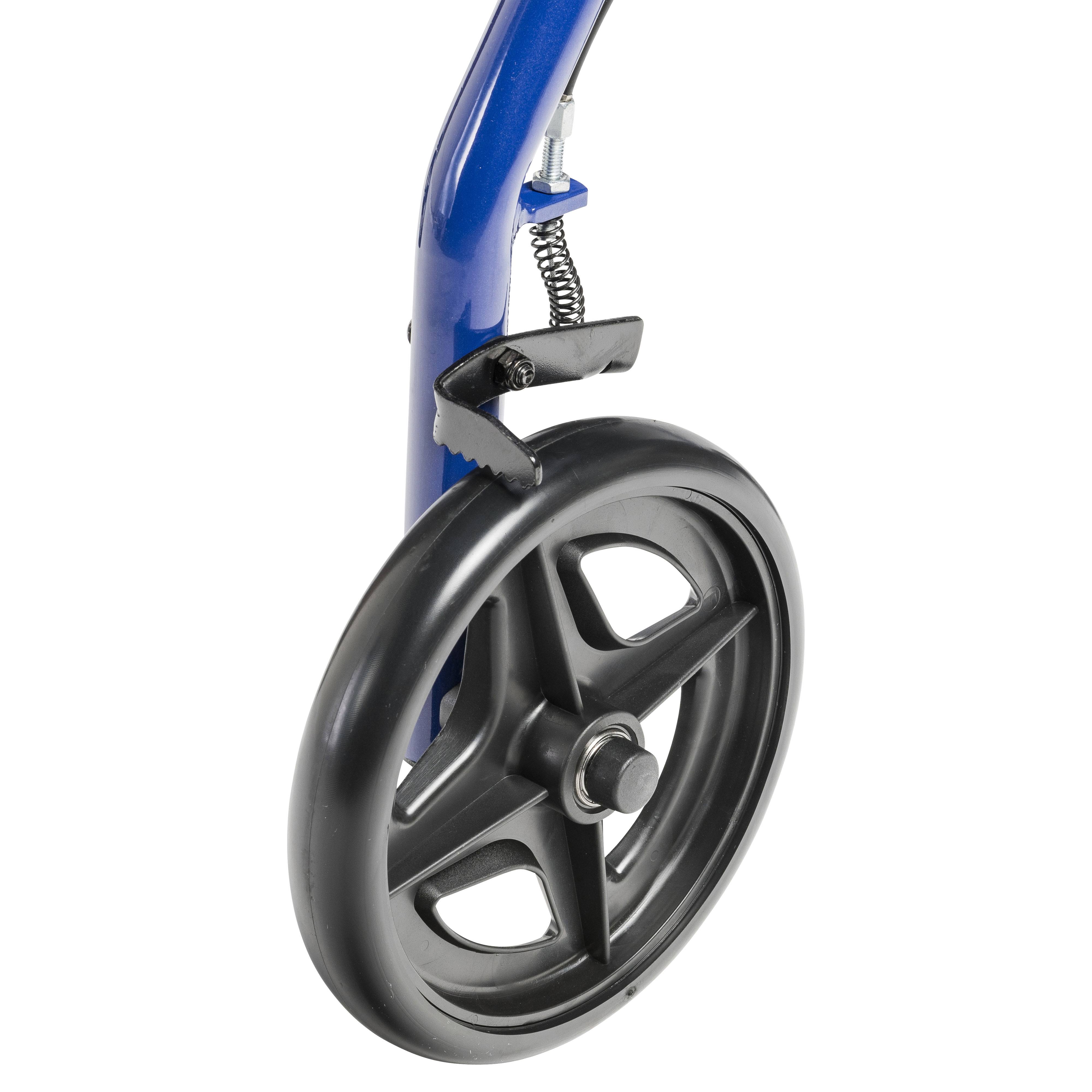 Drive Medical Aluminum Rollator with Fold Up and Removable Back Support and Padded Seat Blue