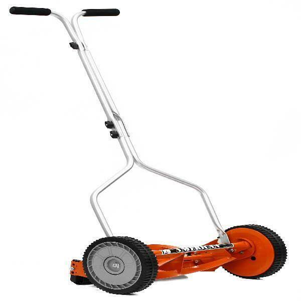 14 in. Manual Push Walk-Behind Reel Lawn Mower | American Blade New Grass Steel 1204-14