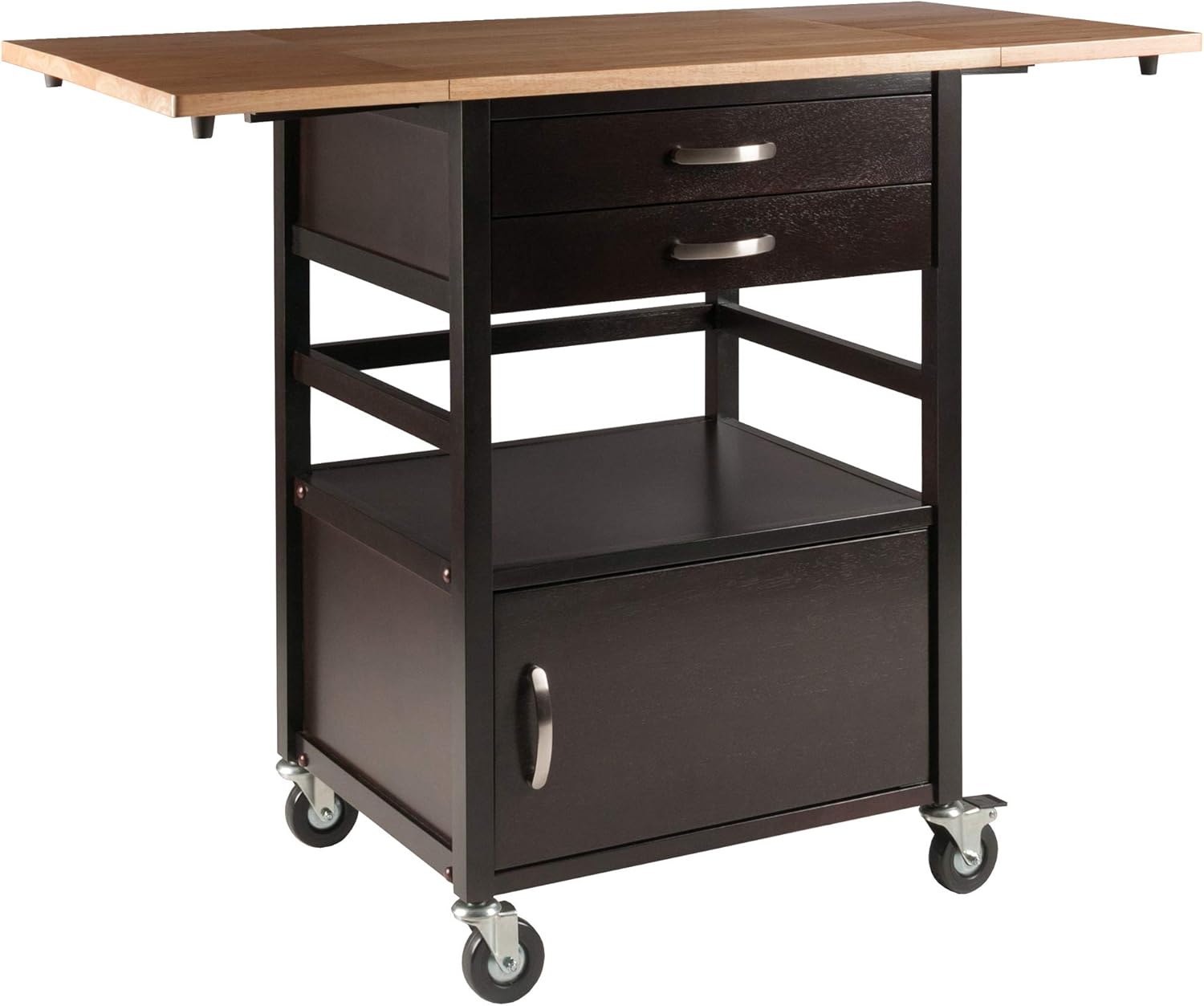 Winsome Bellini Kitchen Cart, Black