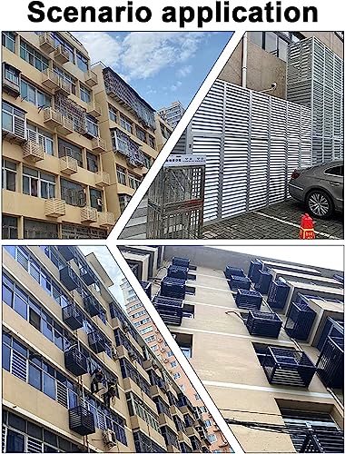 air Conditioner Fence for Outside Units Outdoor Privacy Fence Panels,AC Covers for Outside to Hide Air Conditioner & for Outdoor Privacy, Aluminum Alloy Space Divider Trash Can Enclosure Flower Stan