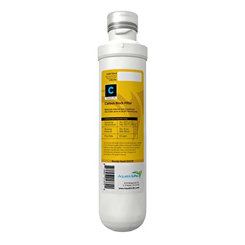 Aquatic Life Twist-In 100 Gpd 3-Stage Ro Unit (Sediment, Carbon Block, Membrane)