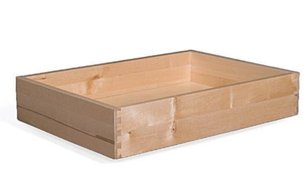Surfaces 8-in W x 4-in H x 21-in D Cabinet Drawer Box in Brown | DRAWERBOX4821