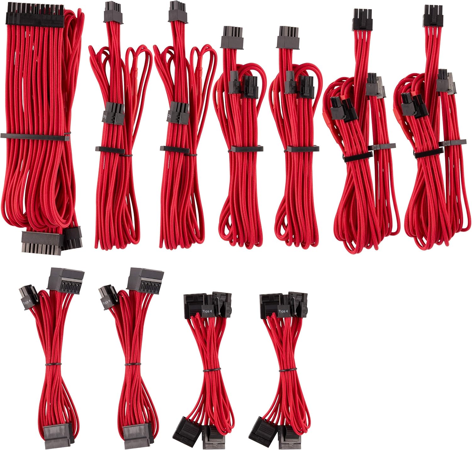 CORSAIR Premium Individually Sleeved PSU Cables Pro Kit for Corsair PSUs &ndash; White, 2 Year Warranty