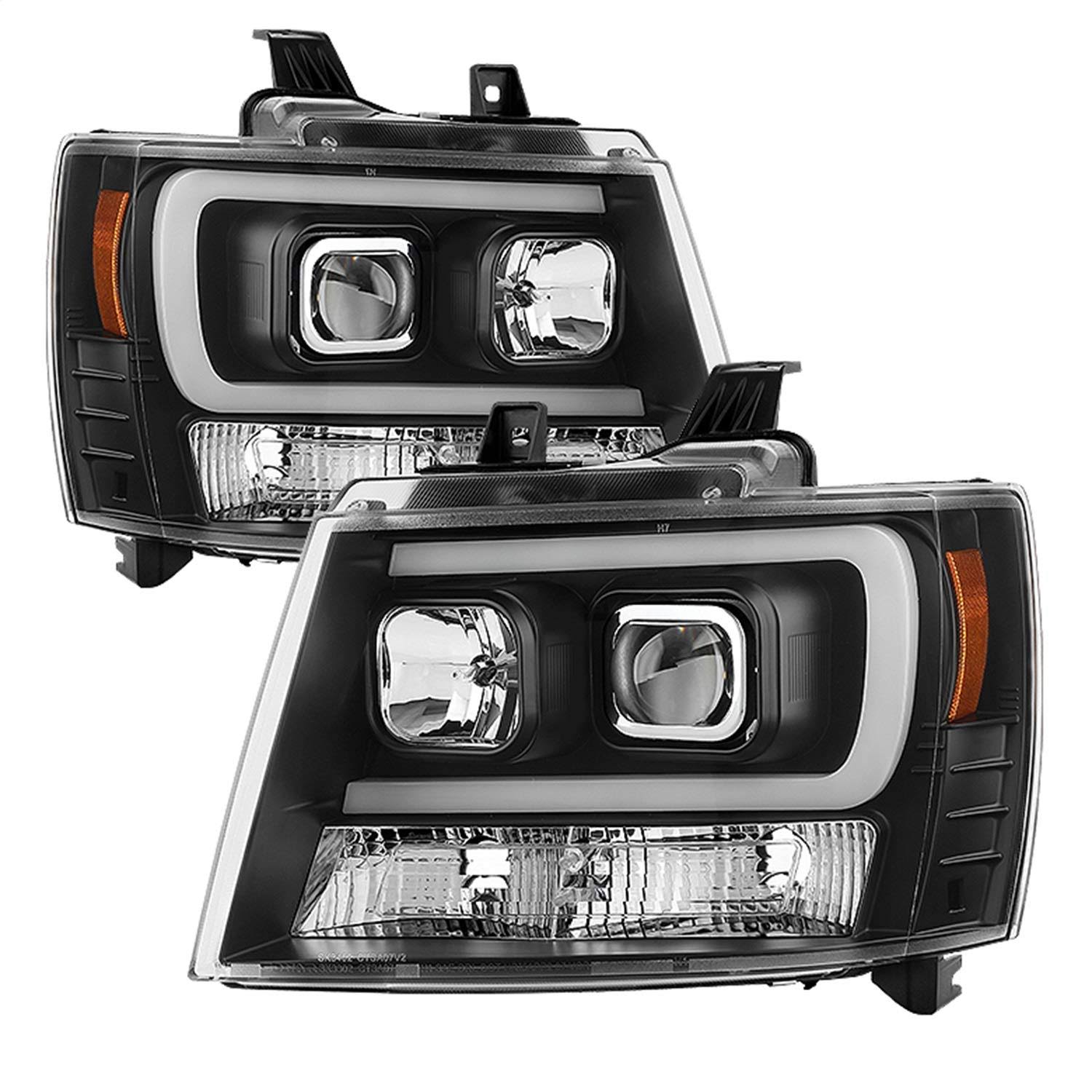 Spyder - Black DRL LED Projector Headlights