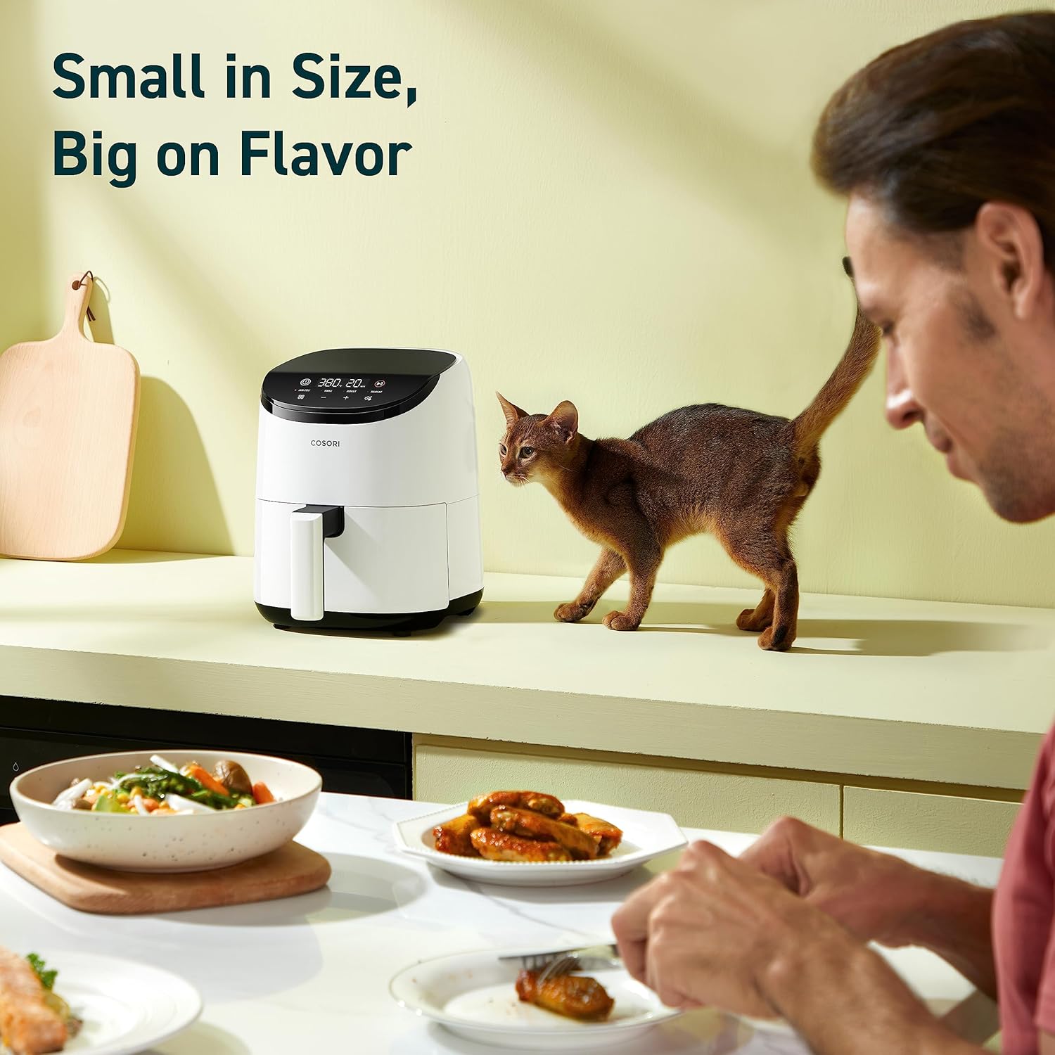 Cosori Mini Air Fryer 2.1 Qt, 4-in-1 Small Airfryer, Bake, Roast, Reheat & Small Air Fryer Oven 2.1 Qt, 4-in-1 Mini Airfryer, Bake, Roast, Reheat
