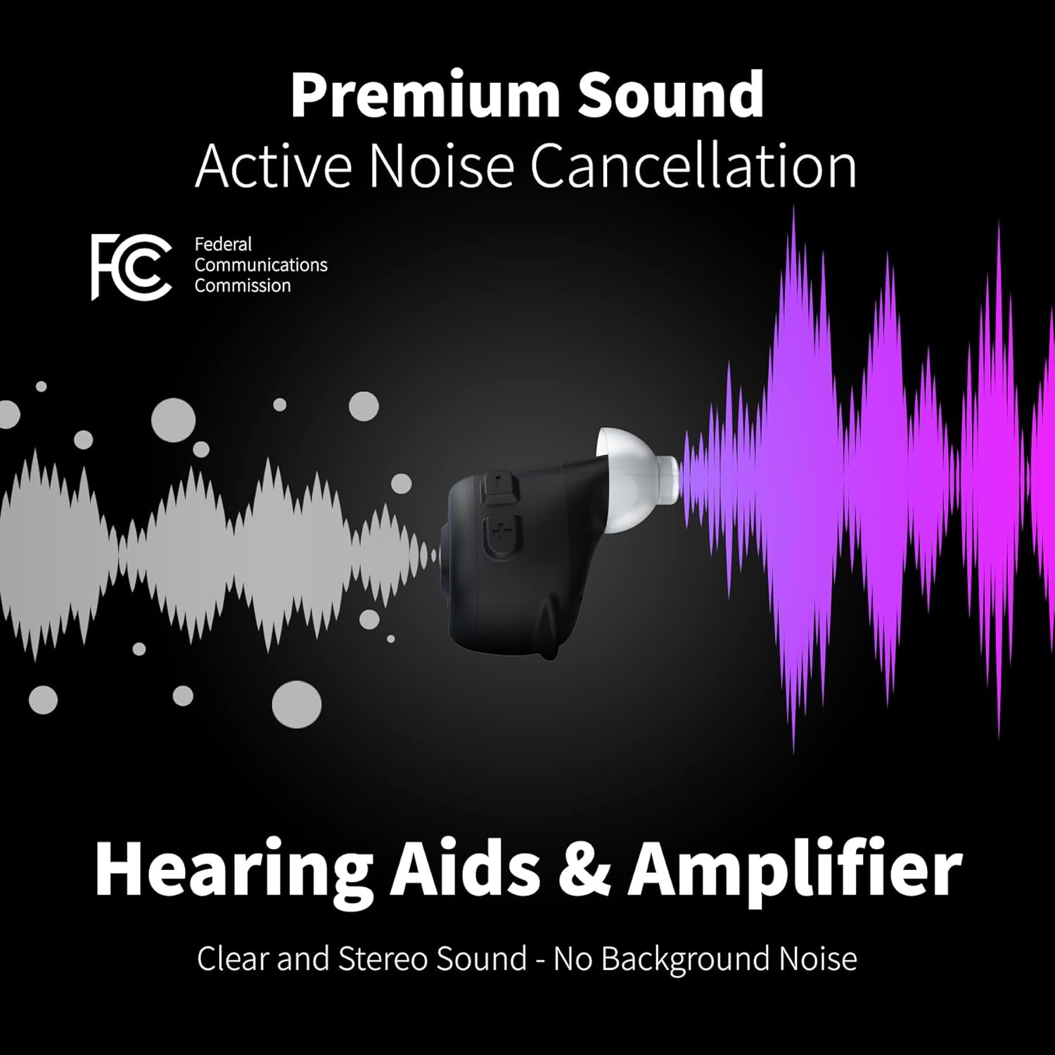 Bluetooth Hearing Aids for Seniors Rechargeable with Noise Cancelling, 2-in-1 Hearing Amplifier & True Wireless Earbuds, 2022 Fathers Day Gifts for Grandpa Father, Digital Hearing Aid for Adults,Pair