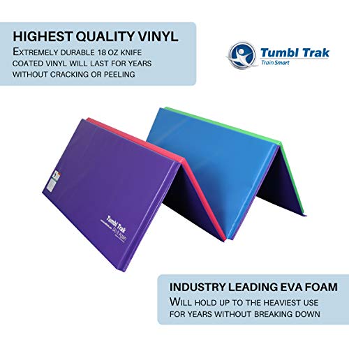 Tumbl Trak 8 Ft Laser Balance Beam with Solid Wood Core Gymnastics Low Balance Training Beam