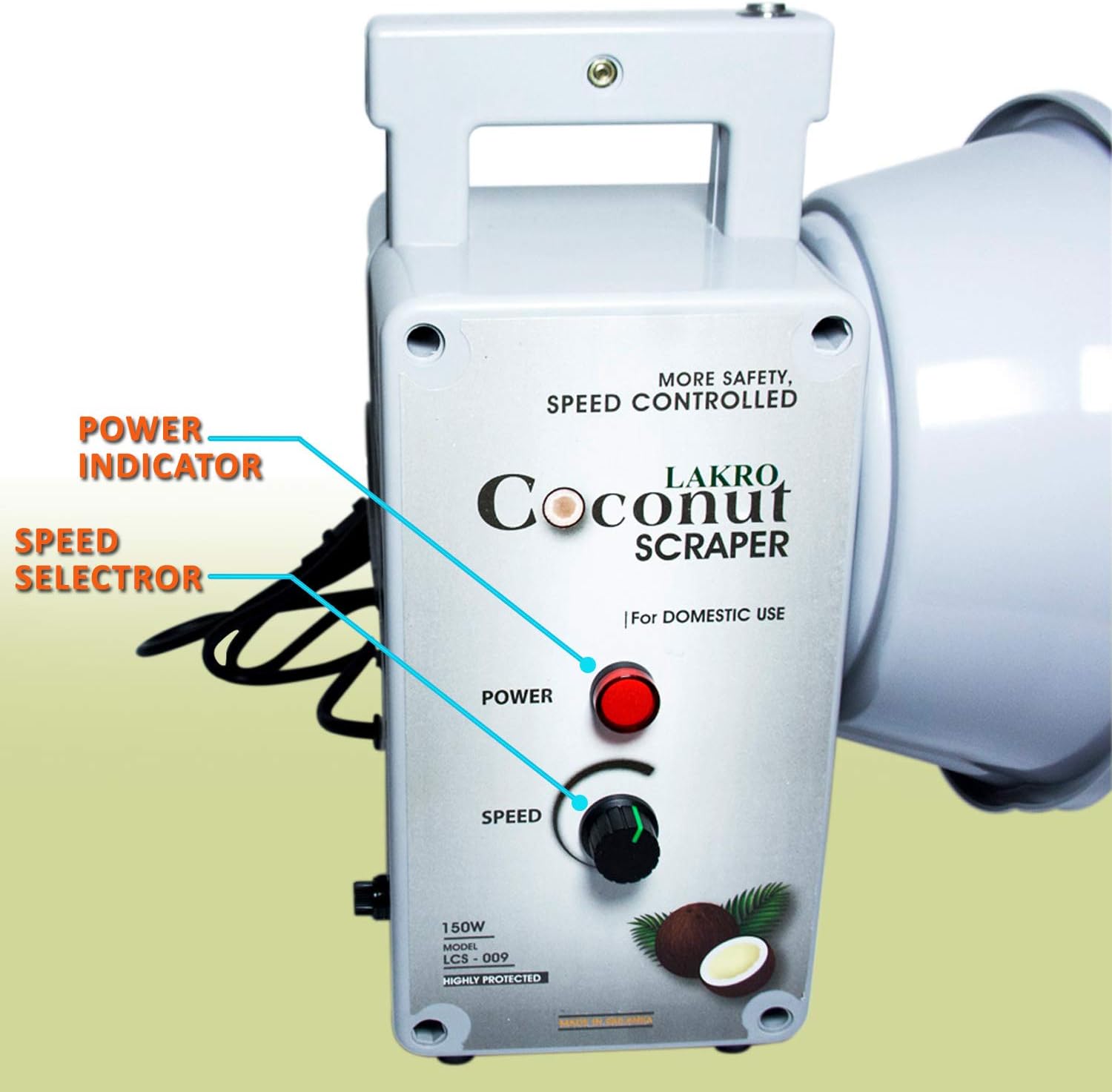 Domestic Electric Coconut Scraper (110v) Model LCS-009