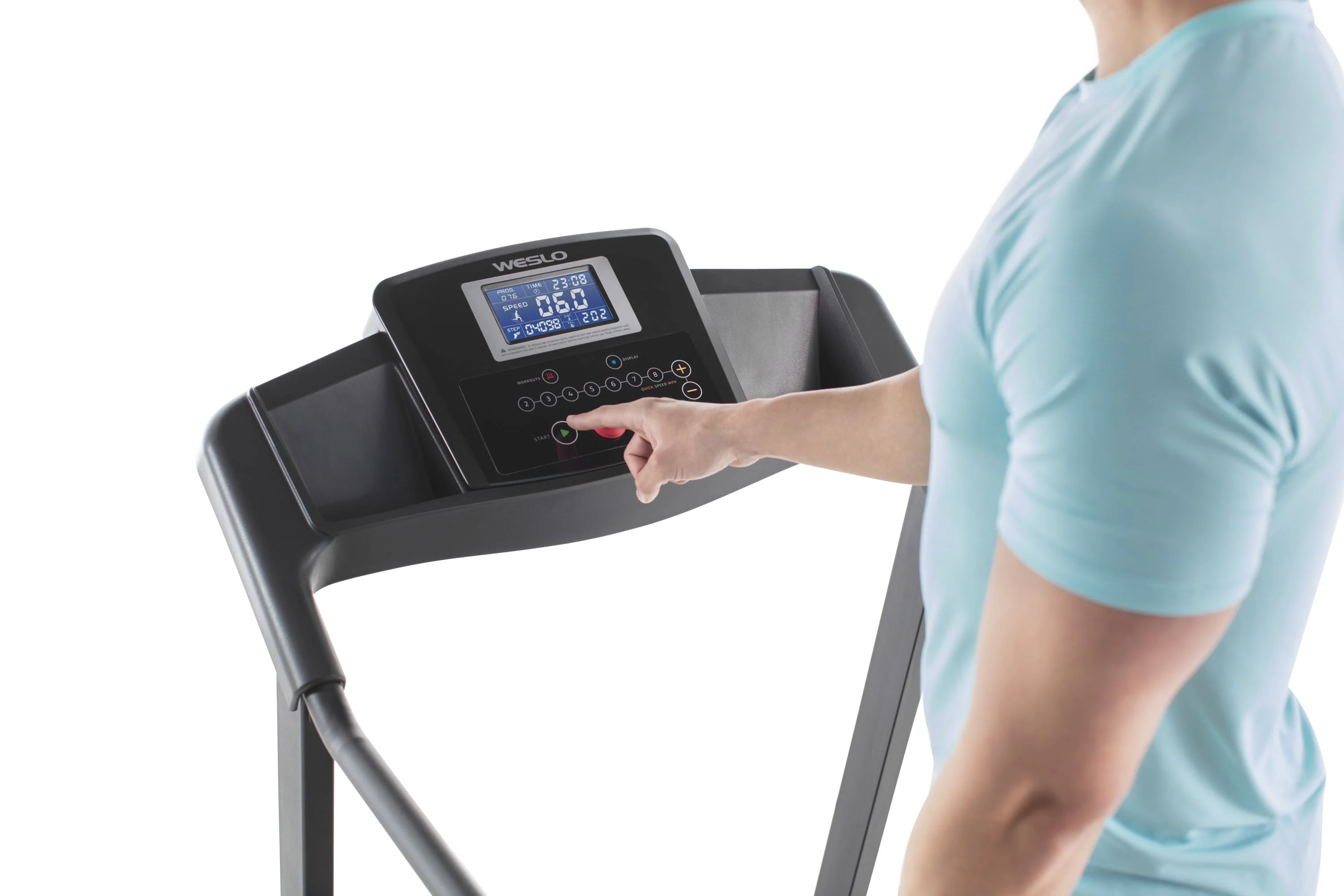 Weslo Cadence G 3.9 Folding Treadmill with Easy Assembly and 8 MPH QuickSpeed Controls