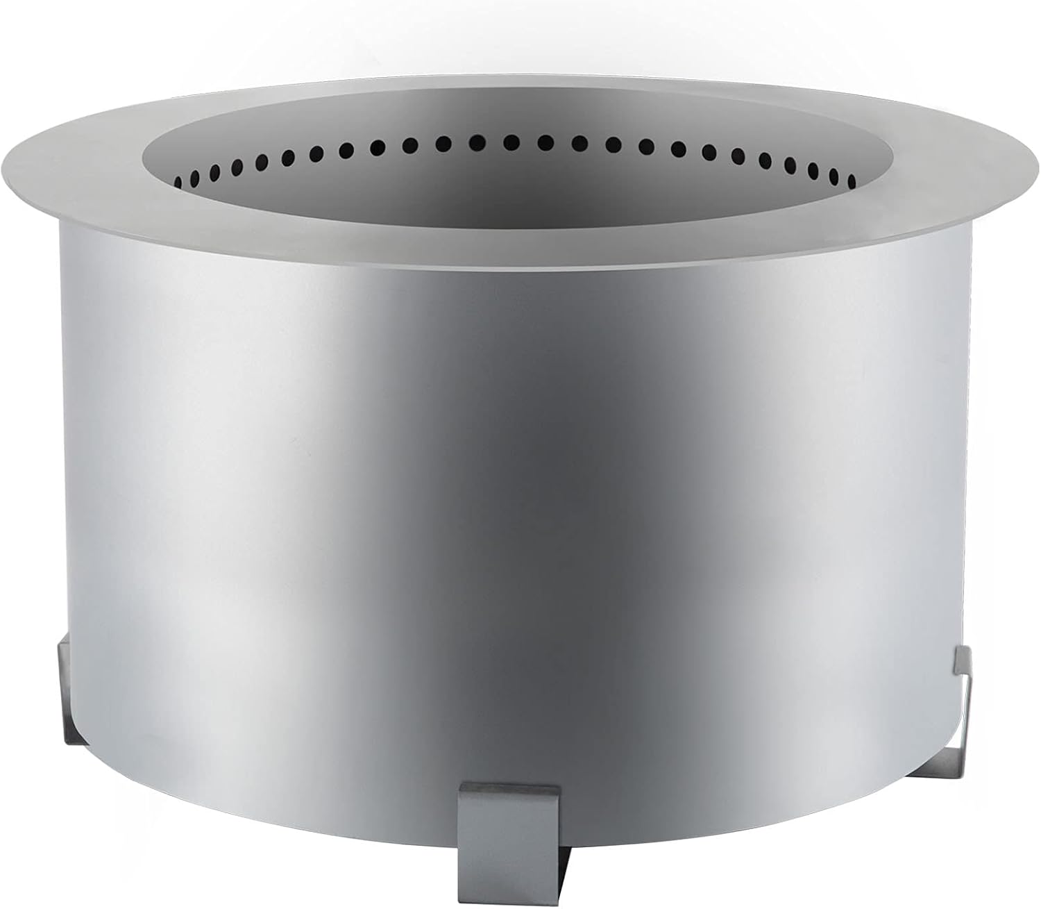 VEVOR Smokeless Fire Pit, 21.5 inch Outer Diameter / 15.6 Inner Diameter Stove Bonfire, Stainless Steel Smokeless Fire Bowl, Portable Wood Burning Fire Pit for Picnic Camping Parties