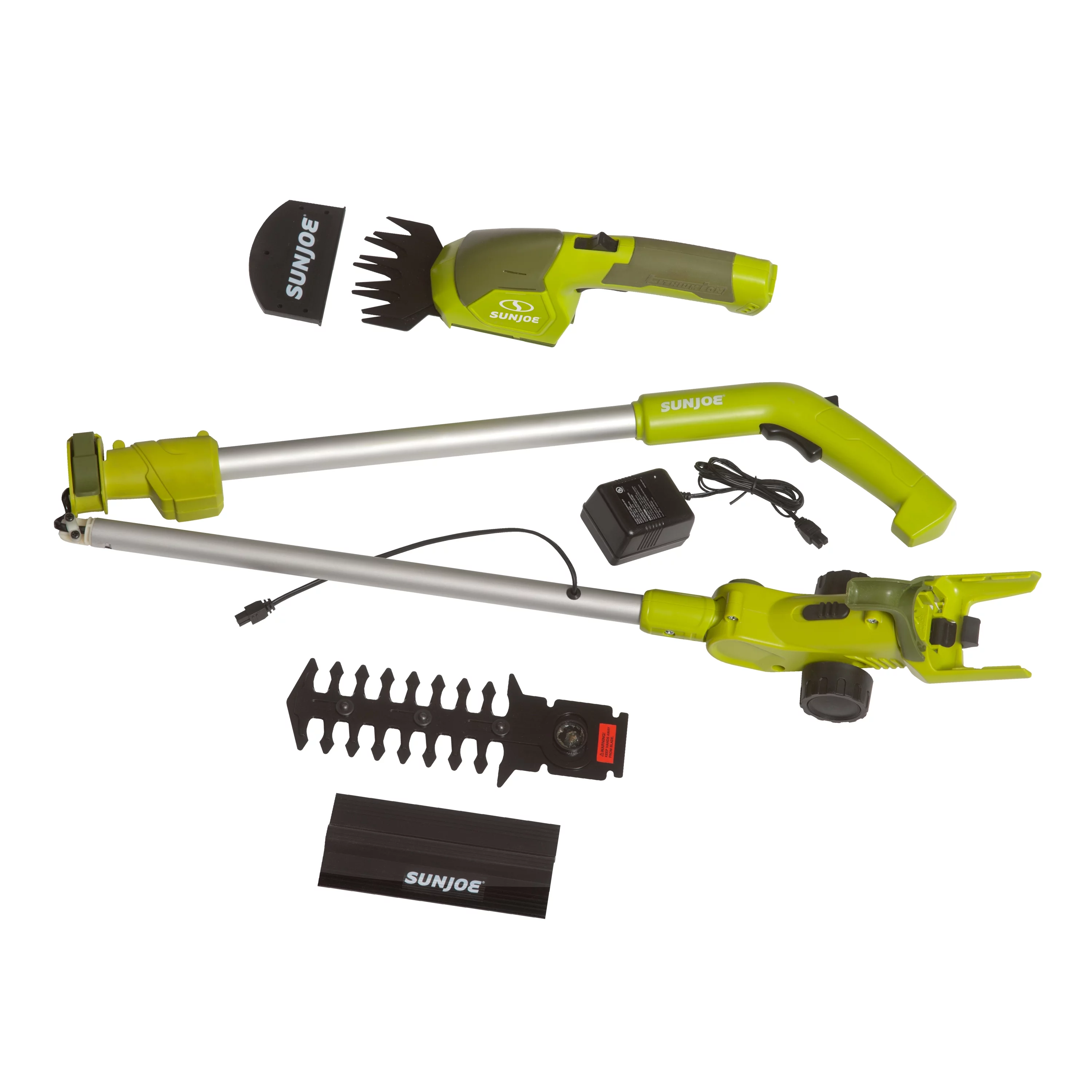 Sun Joe 2-in-1 Cordless Telescoping Grass Shear + Hedge Trimmer, 7.2-Volt - Curated Treasures Market
