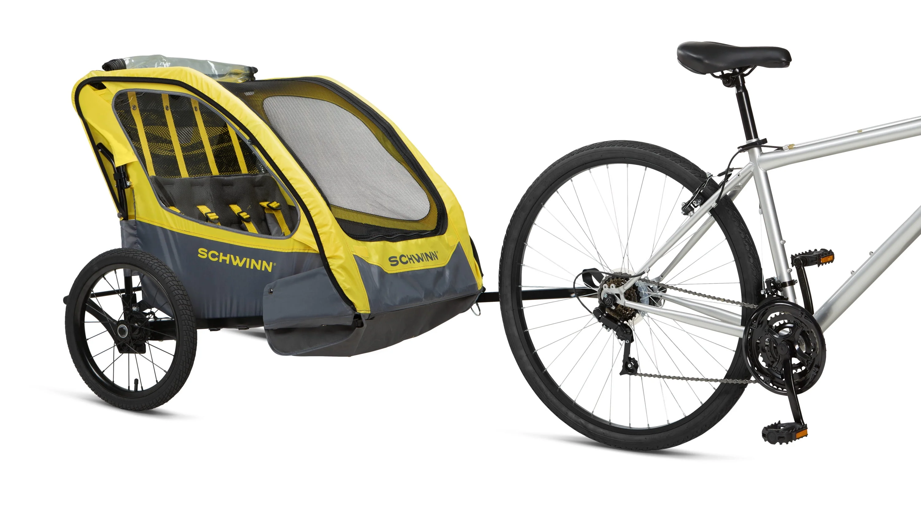 Schwinn Willow River Toddler Unisex Trailer/Stroller, Yellow