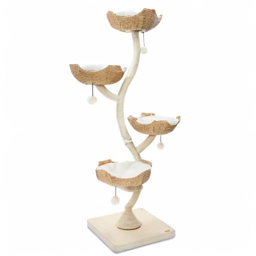 MAU 73" Tall Modern Cat Tree Scratching Tower for Large Cats, Scratching Post Condo, Cat Tower for Multiple Cats, Luxury Cat Gifts by Mau Lifestyle