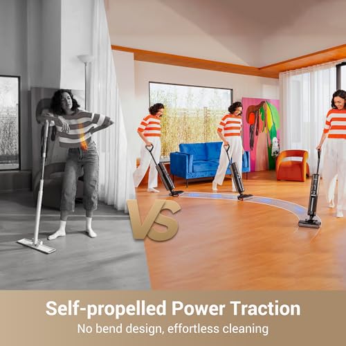 dreame G10 Pro Wet Dry Vacuum Cleaner, Vacuum Mop All in One with Auto Self-Cleaning, Floor Cleaner Machine for Hard Floor, 35 Mins Runtime, Edge Cleaning, Self-Propelled Vacuum Mop Combo