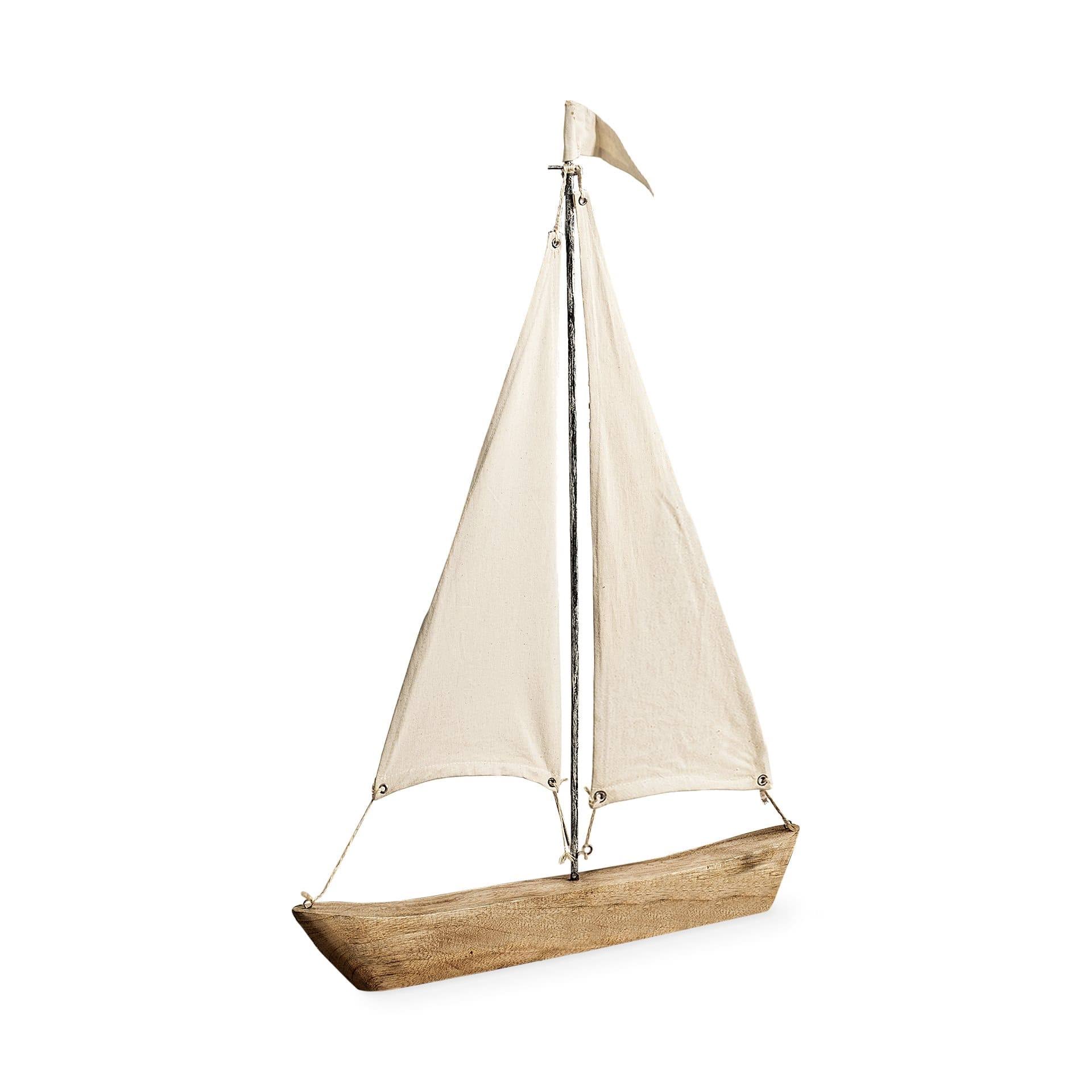 Tartane (32x22H) Nautical Inspired Sailboat in Natural Brown