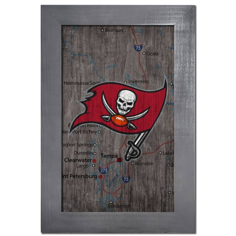 City Map Sign Wall D&eacute;cor Fan Creations Team: Tampa Bay Buccaneers