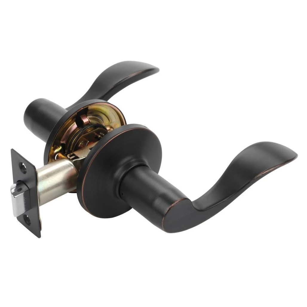 Dynasty Hardware HER-82-12P Heritage Lever Passage Set, Aged Oil Rubbed Bronze, Contractor Pack (3 Pack)