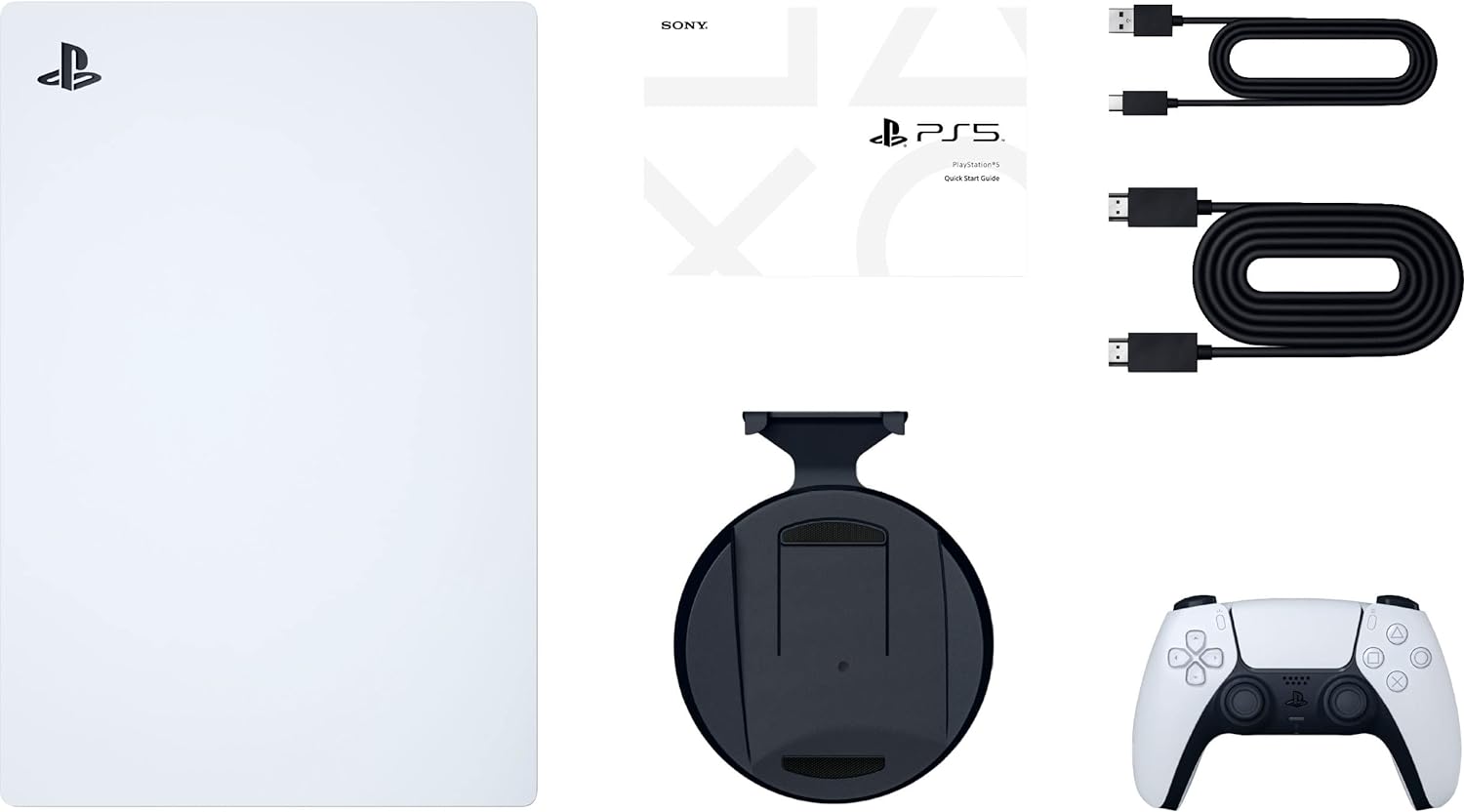 Sony PS5 Playstation 5 Digital Edition Console Horizon Forbidden West Bundle - 16GB GDDR6 Memory, Ultra-High Speed 825GB SSD, WiFi 6, Bluetooth 5.1, Ethernet, 4K-TV Gaming, Tempest 3D AudioTech
