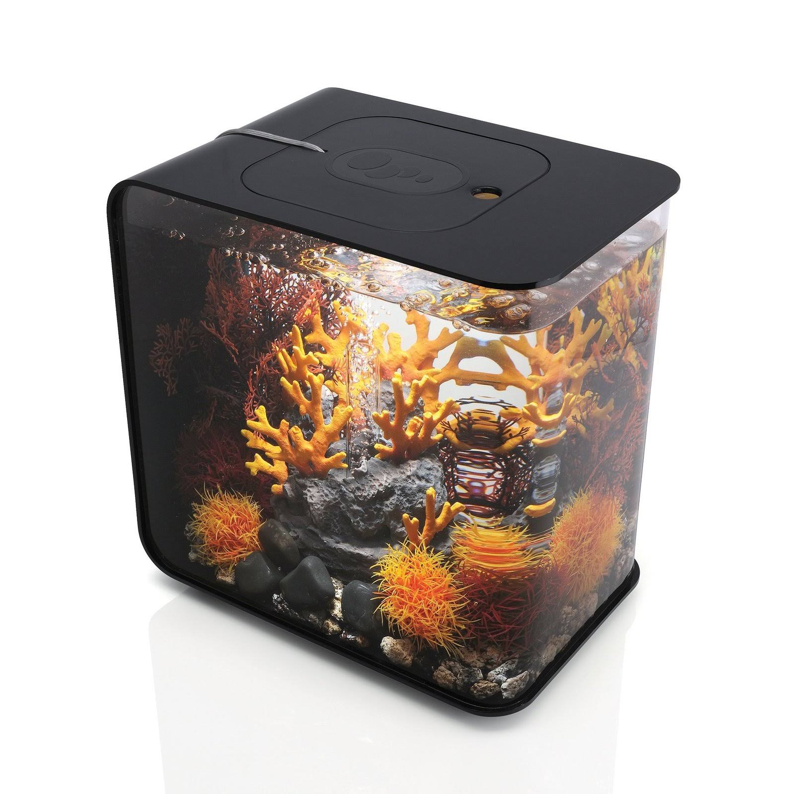 biOrb Flow Aquarium with LED Light, Black, 8 Gal