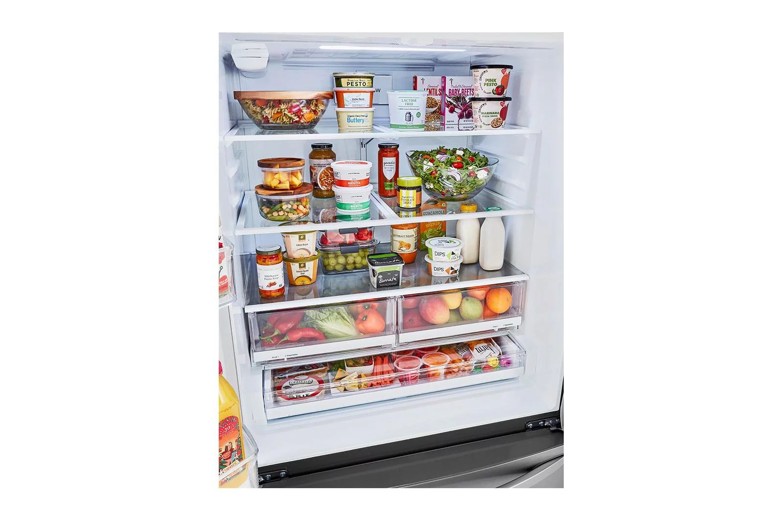 36 Inch 3-Door French Door Refrigerator with 29 Cu. Ft. Capacity, Spill-Protector