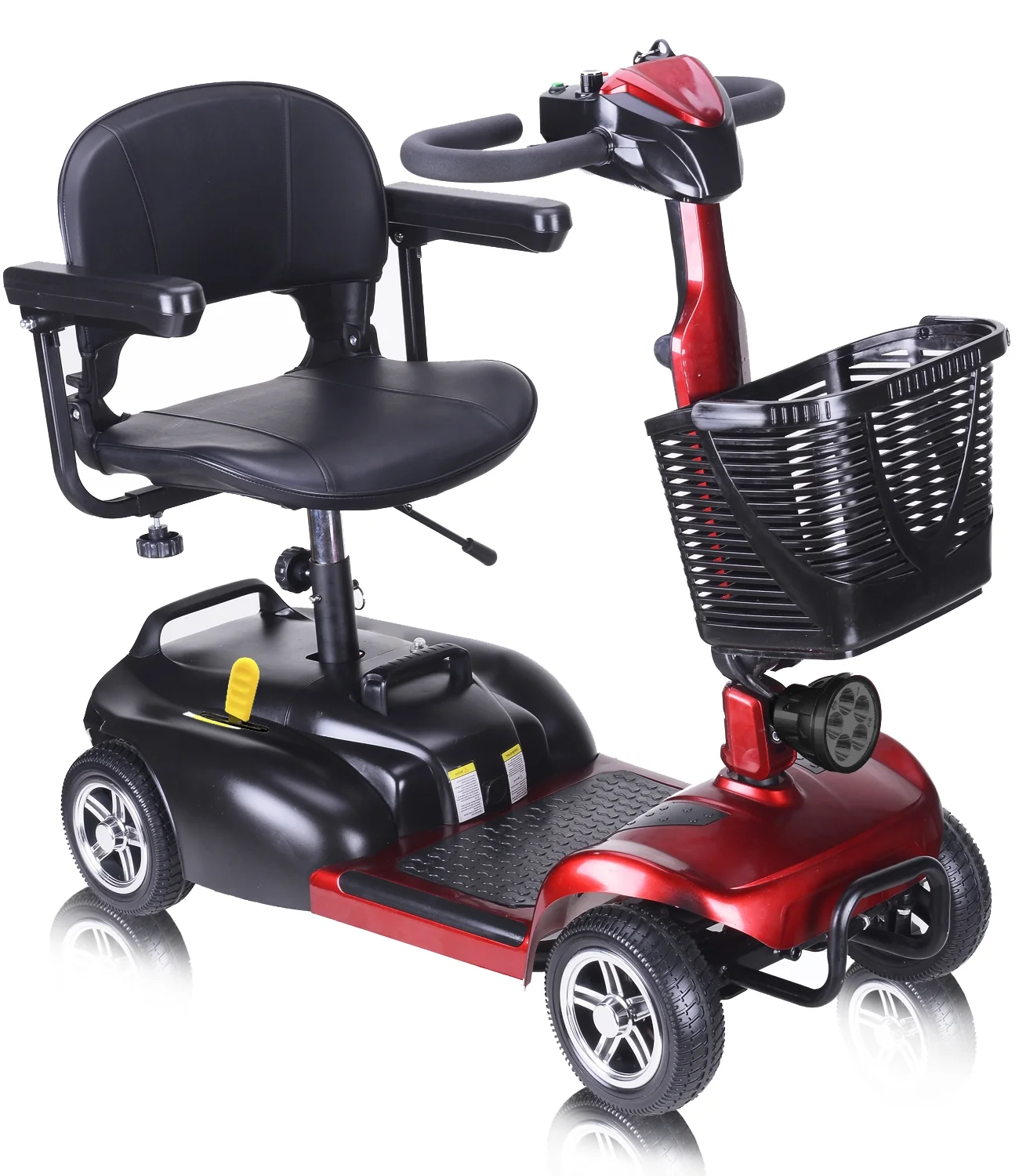 EazinGo 4 Wheel Mobility Scooter, Luxury Travel Scooter for Adults, Elderly Support 260Lbs