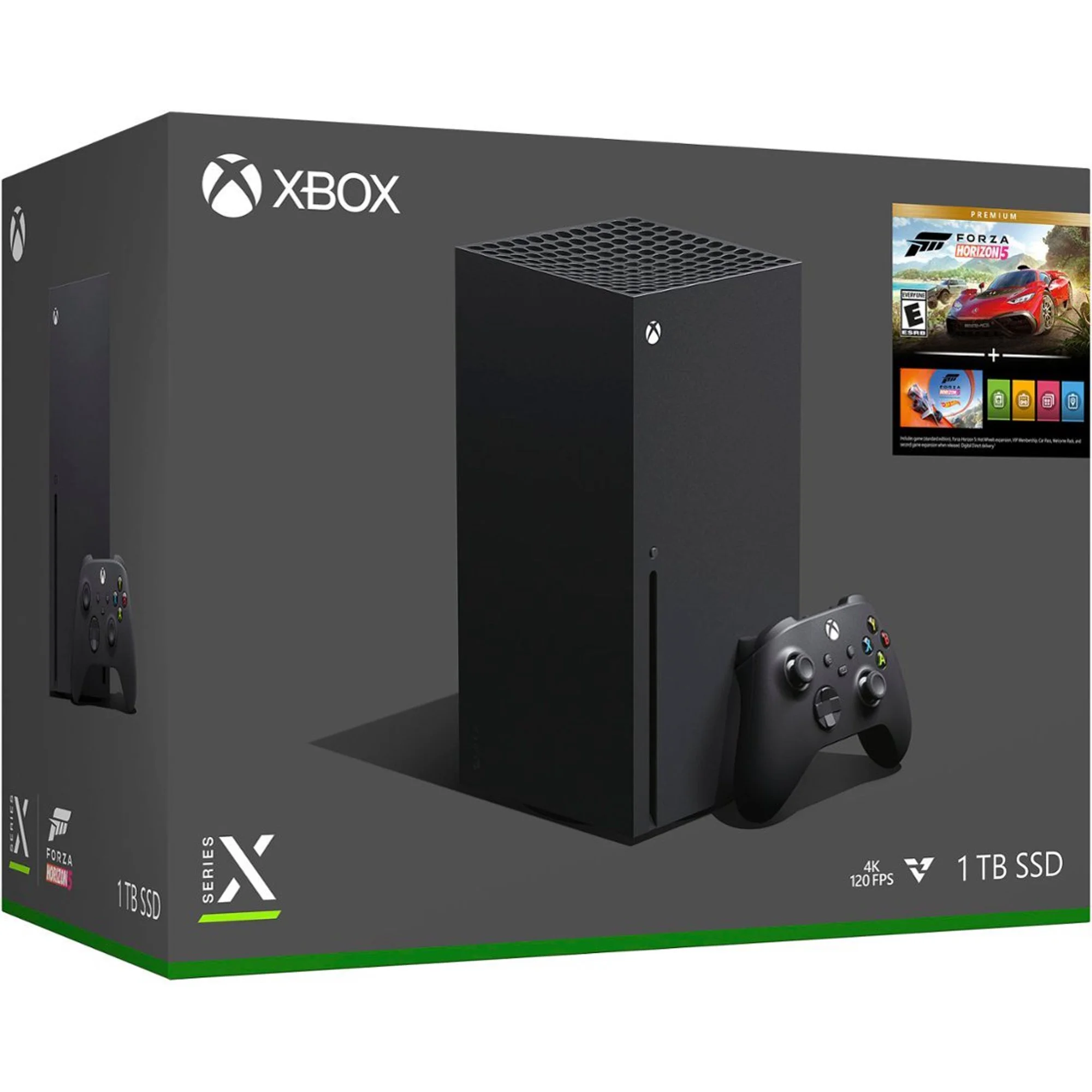 Free Shipping! Microsoft Xbox Series X, 2023 TEC Newest 1TB SSD Black Gaming Console with Disc Drive - Forza Horizon 5 Bundle Edition