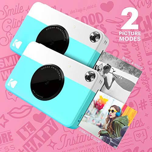 Kodak Printomatic Instant Print Camera Photography Kit Blue