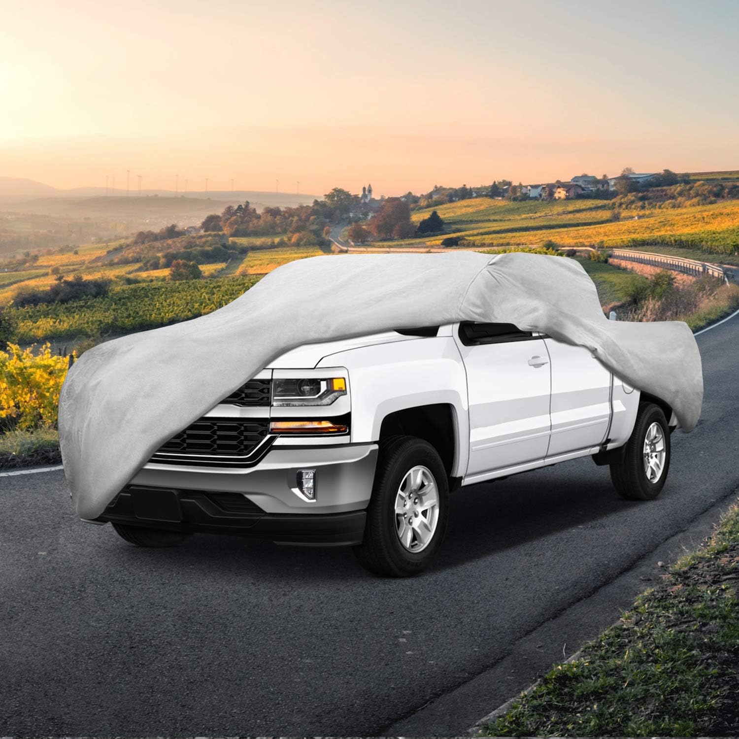 Motor Trend T-800 Truck Cover for Ford F-150 2001-2019 Super Crew/Cab Short Bed Custom Fit All Weather Waterproof Pickup Protection