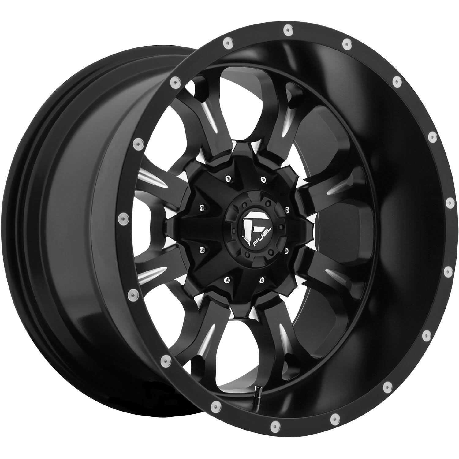 20x12 Fuel D517 Krank Matte Black Milled Accents D51720208247