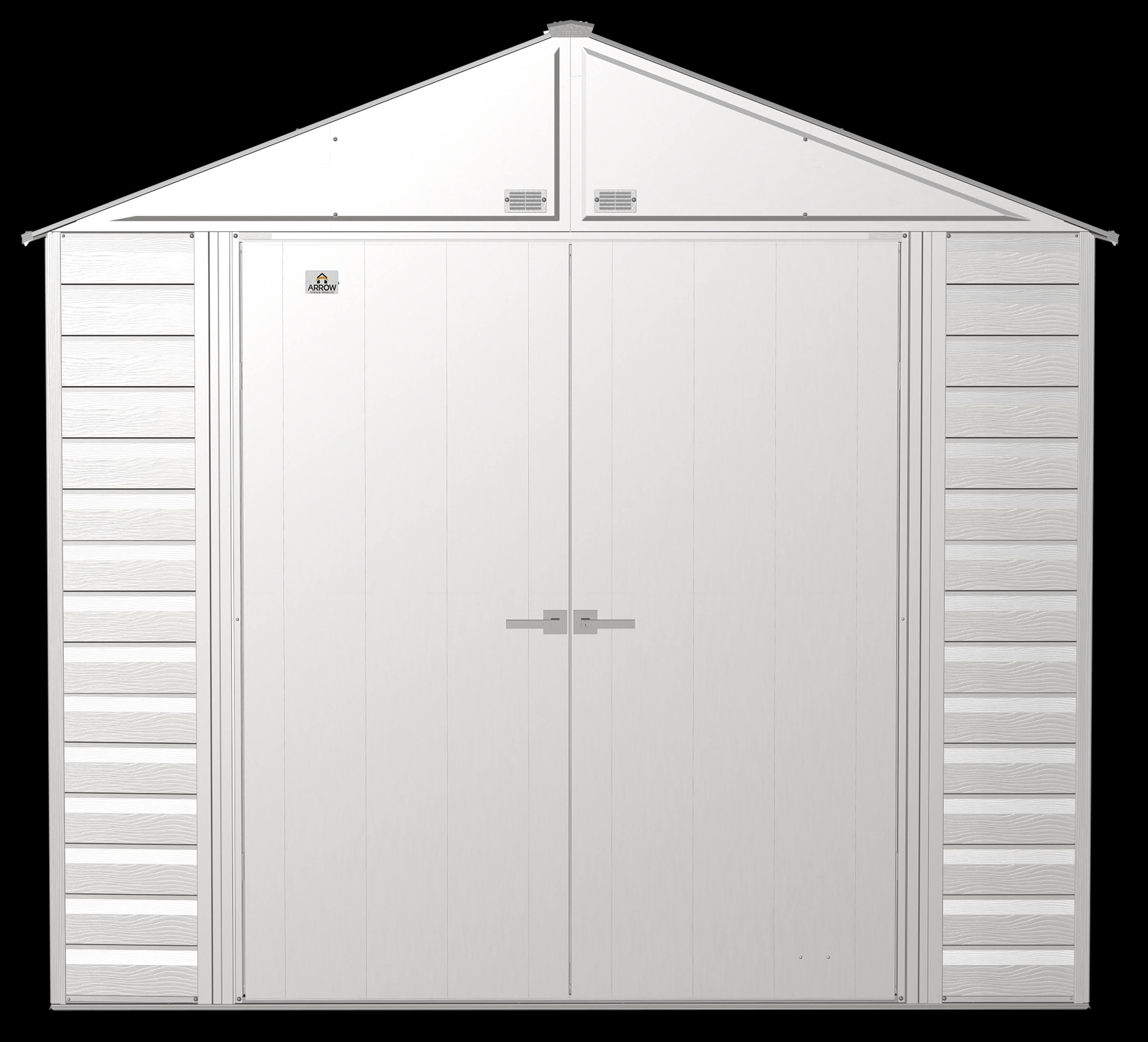 Arrow Select Steel Storage Shed, 8x8 Flute Grey