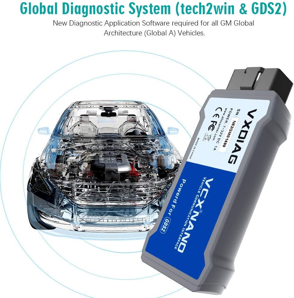 VXDIAG VCX Nano Multiple GDS2 and TIS2WEB Diagnostic/Programming System for GM/Opel