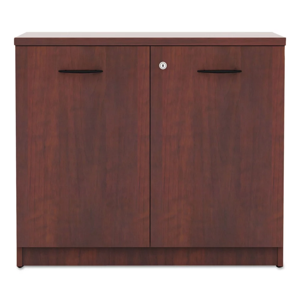 Alera ALEVA613622MC 34.13 in. x 22.78 in. x 29.5 in. Valencia Series Storage Cabinet - Medium Cherry