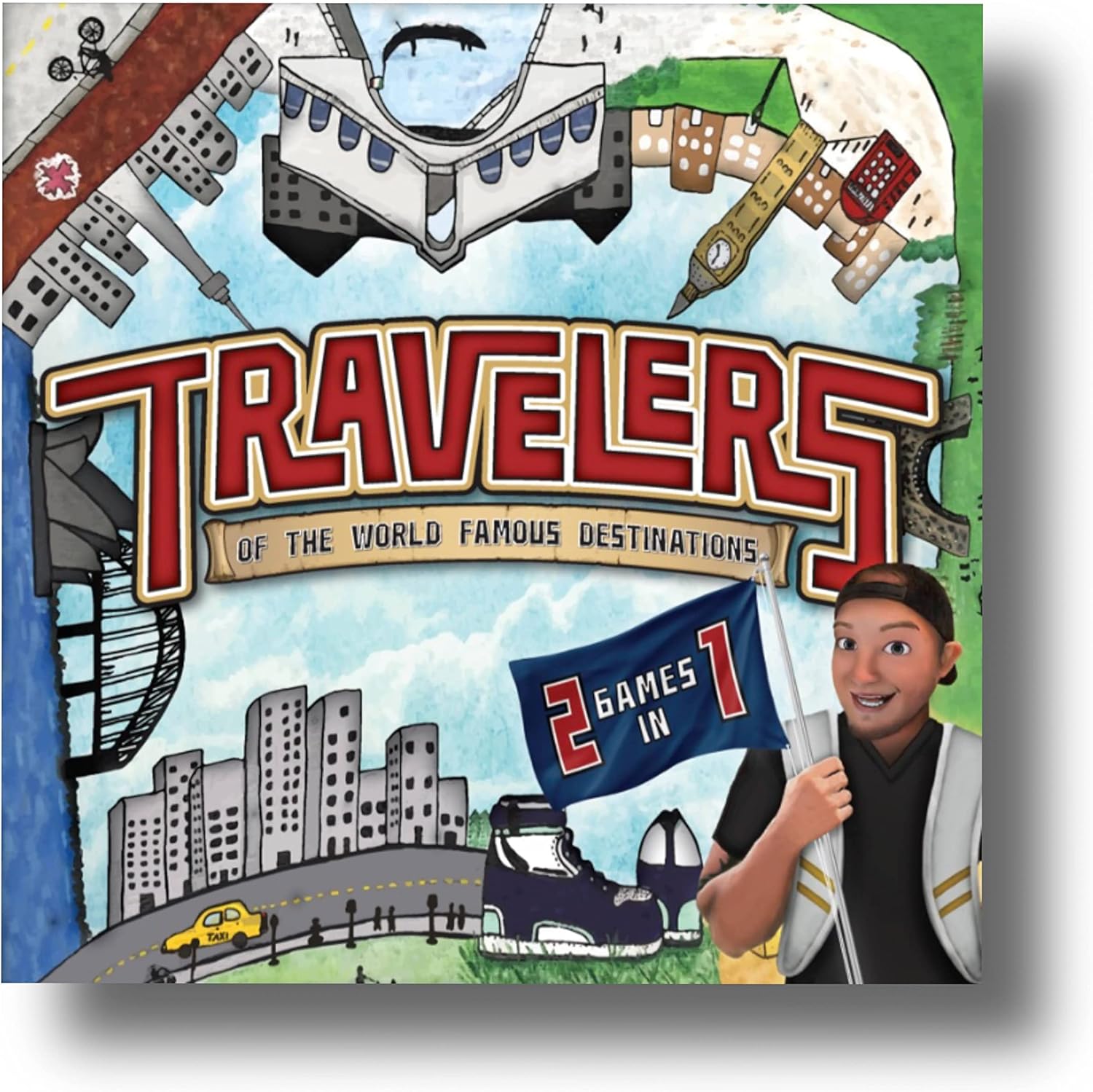 Strategy Board Game | Travelers Board Game| Board Game for Adults, Teens, and Family | Ages 13+ | 2-4 Players | 2-8 Players with Expansion Pack of 2