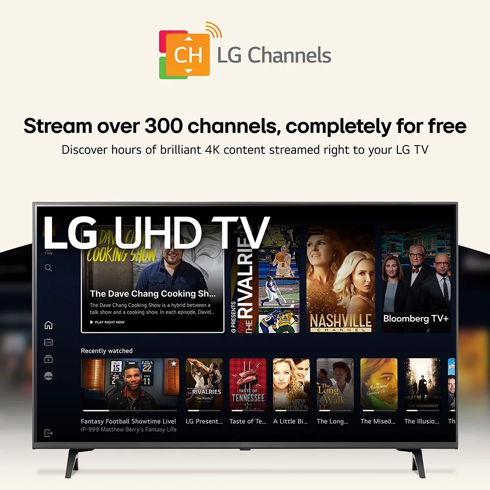 LG 43�� 4K UHD Smart TV 2160p webOS, 43UQ7070ZUD