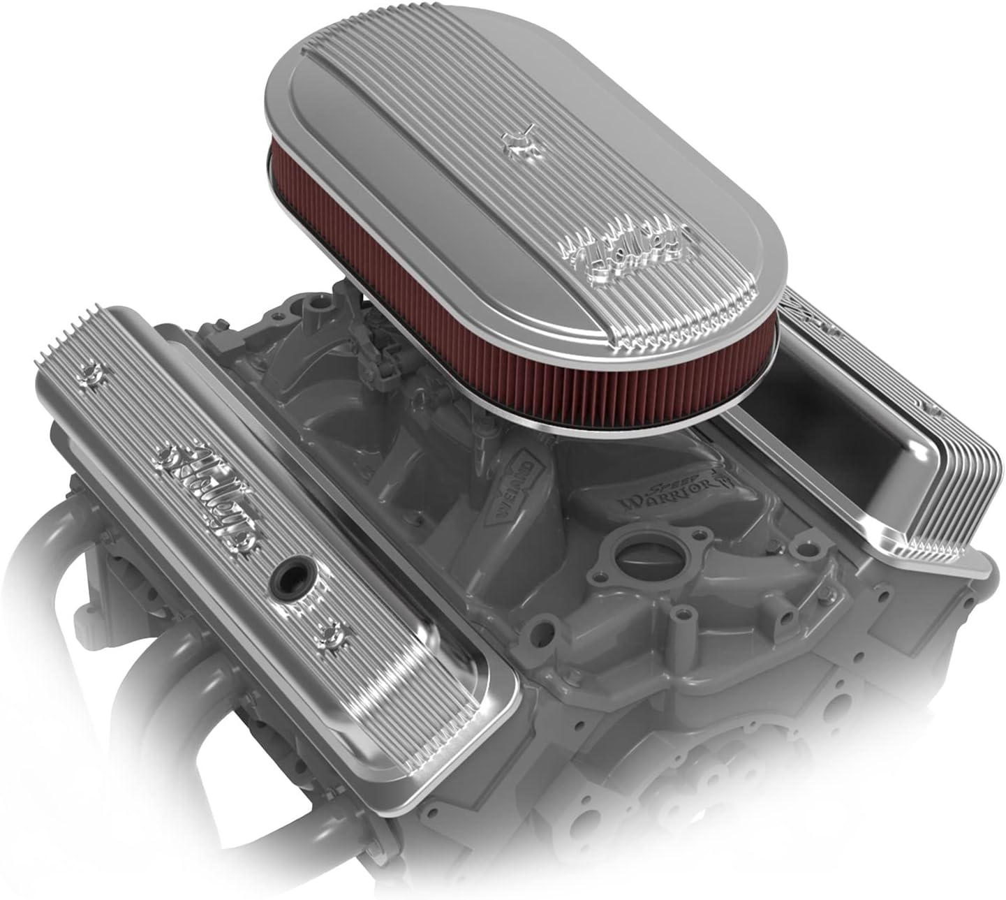 Holley 120-401: Oval Air Cleaner, Finned