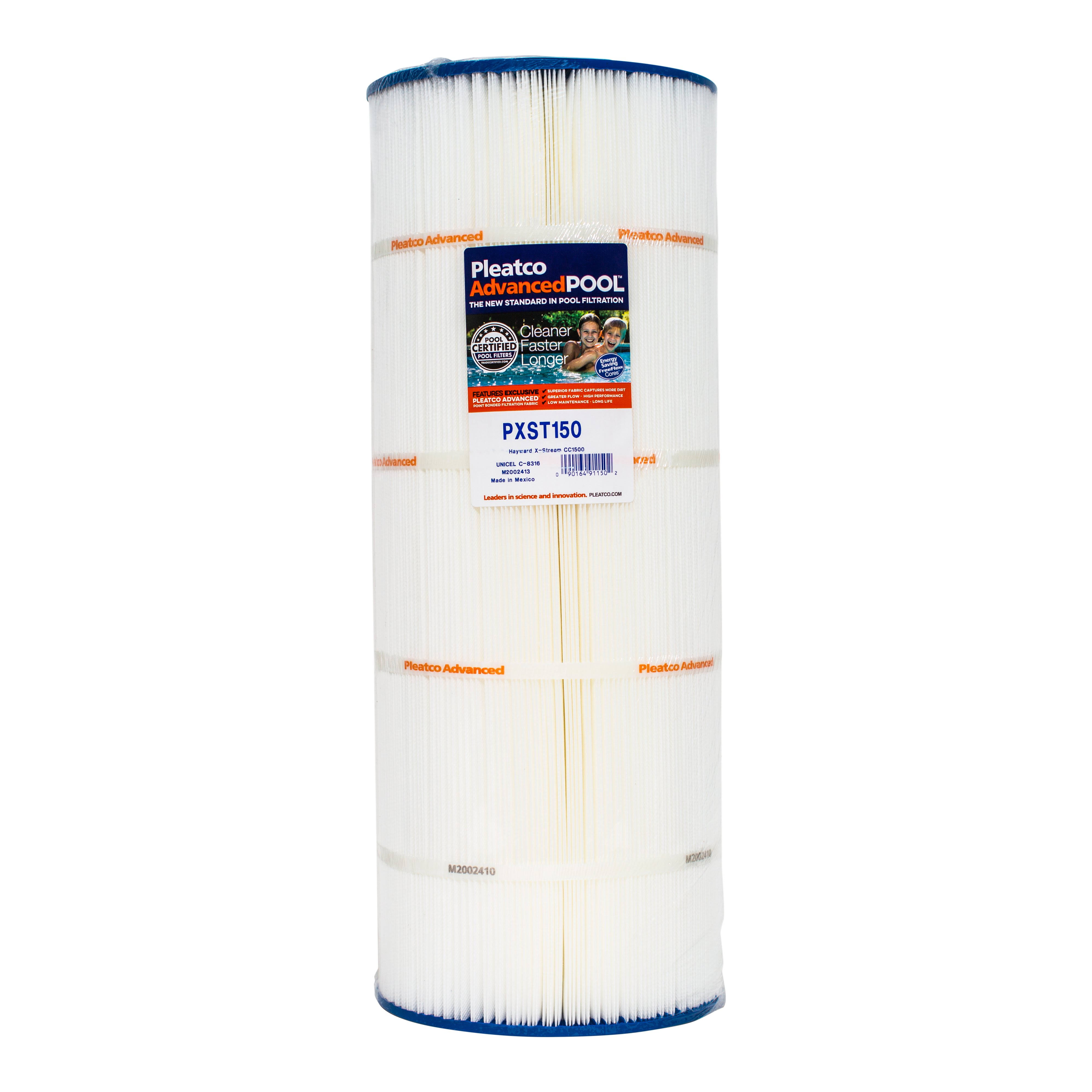 Pleatco 150 Sq Ft Replacement Pool Filter Cartridge Element for CC1500, White