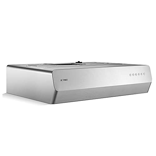 FOTILE Pixie Air Stainless Steel Under Cabinet Range Hood, 850 CFMs Kitchen Over Stove Exhaust Vent with LED Lights Dual AC Motors, Motion Control and Touchscreen