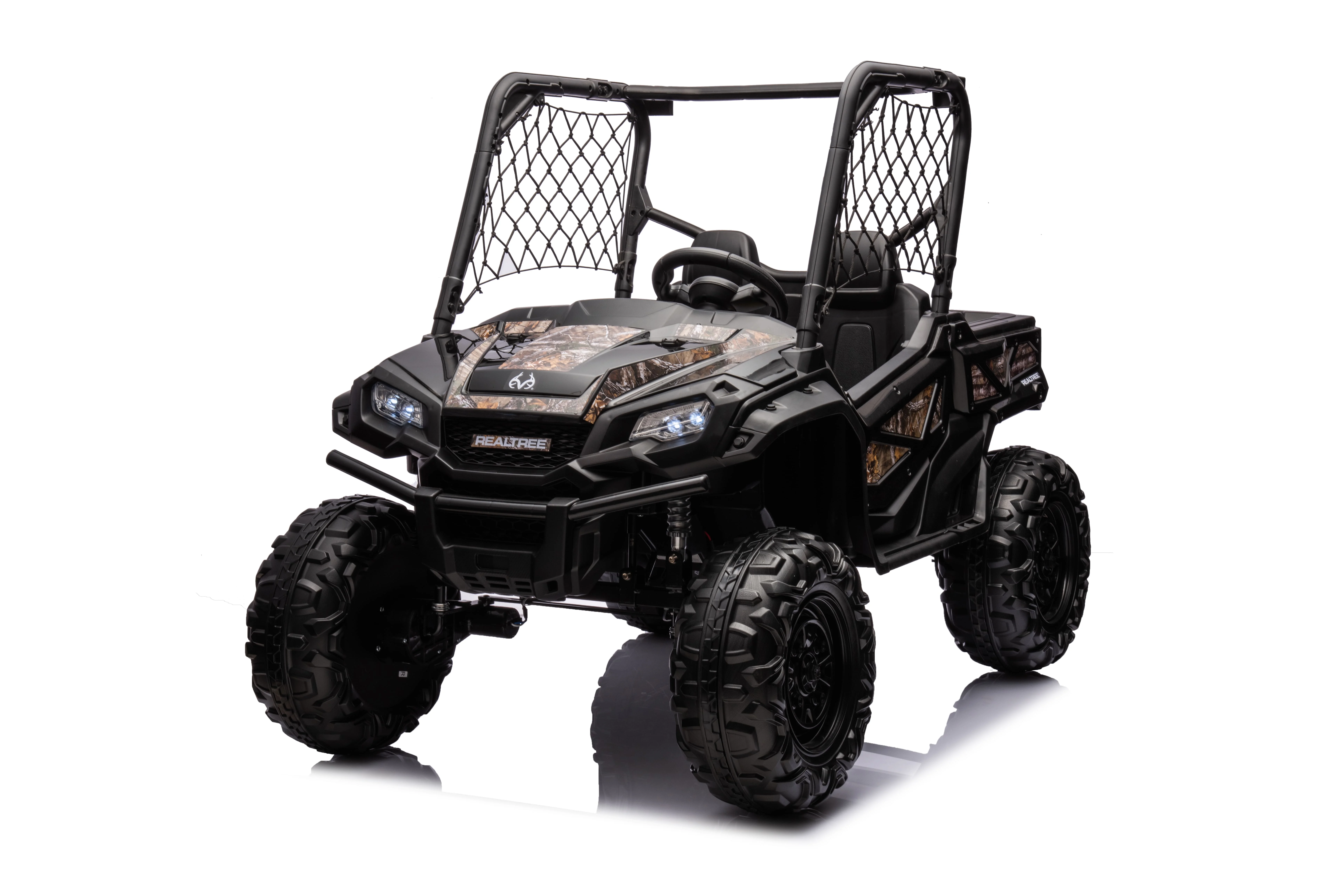 Realtree XD UTV 24V battery-operated ride-on with remote, MP3,USB for Kids 3+ years