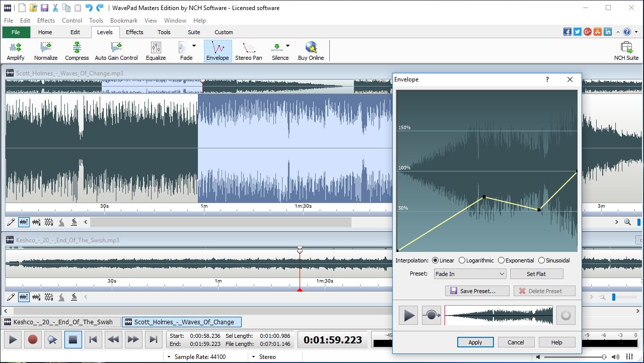 WavePad Audio Editing Software - Professional Audio and Music Editor for Anyone [Download] Pack of 2