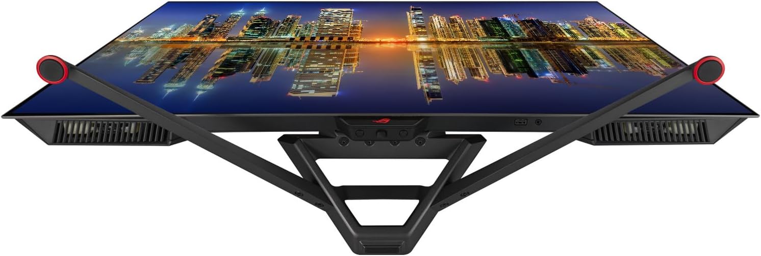 ASUS ROG Swift PG42UQ 42-inch UHD OLED 138 Hz 0.1 ms Gaming Monitor Bundle with Custom Heatsink, DisplayPort, HDMI, USB Hub, Integrated Speakers, Desk Mount Monitor Stand